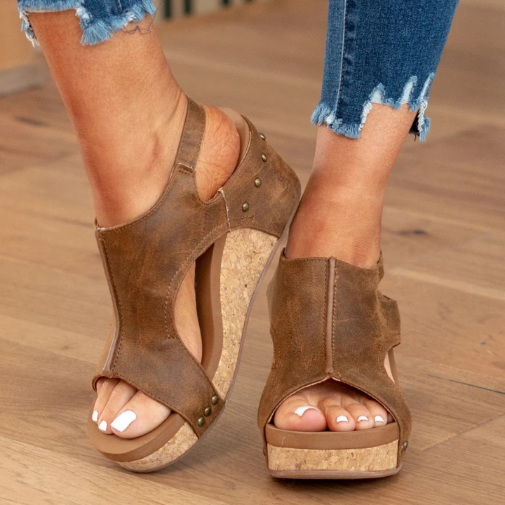 Makrina - Bequeme Sandalen Mit Keilabsatz