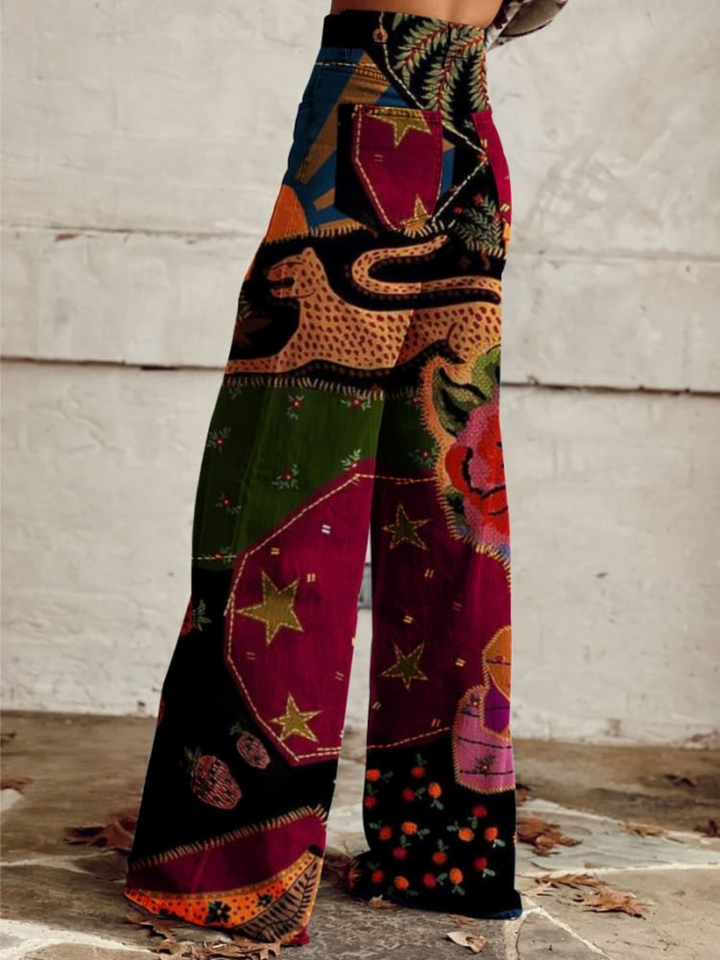 Gallegos – Boho Retro Hose im Vintage Stil