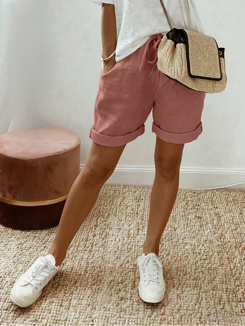 Keely - Bequeme Leinen Shorts