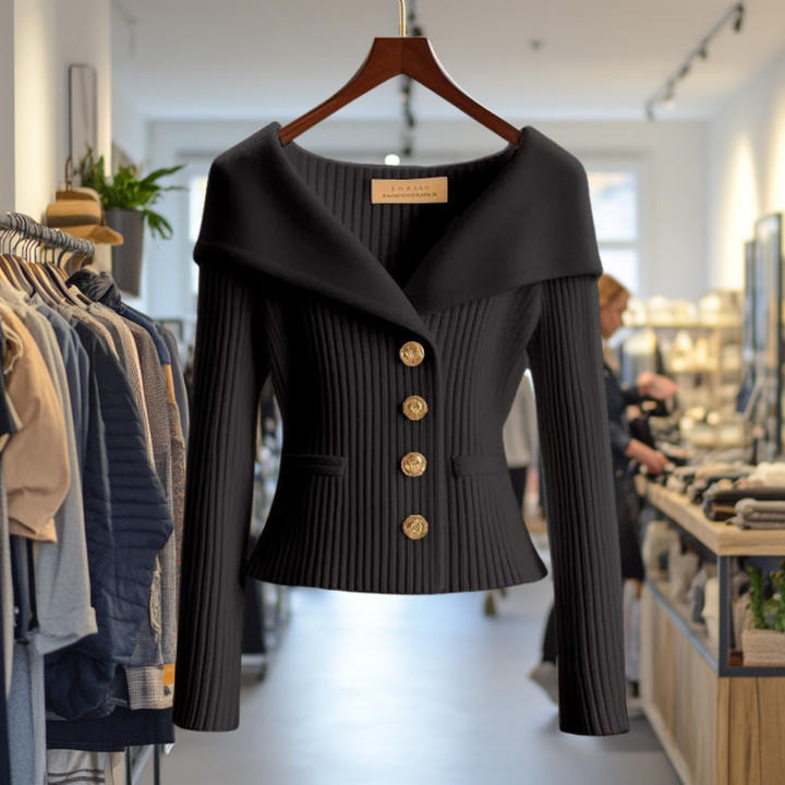 Kamilla - Schick Schließen Sie Strickjacke