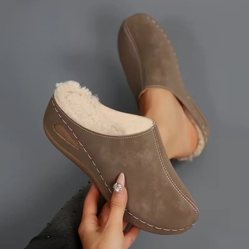 Lirona - Bequeme Slipper Mit Fleece Futter