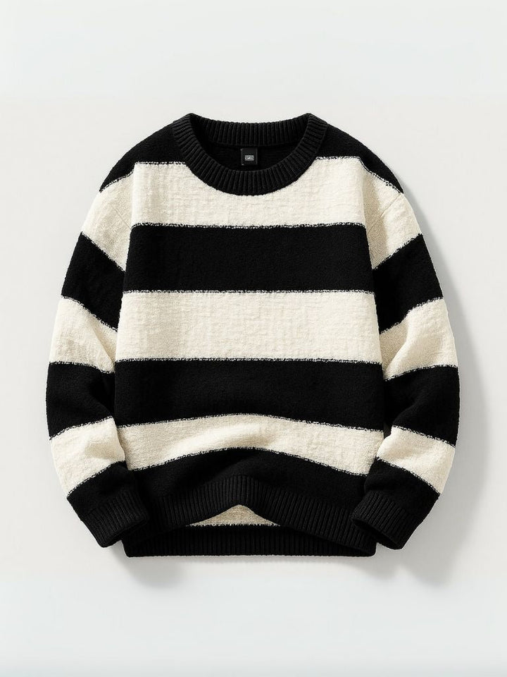 Jorren – Rund Hals Streifen Pullover