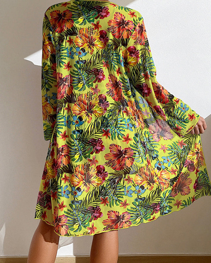 Vitoriya - Bikini Mit Blumen Tuch