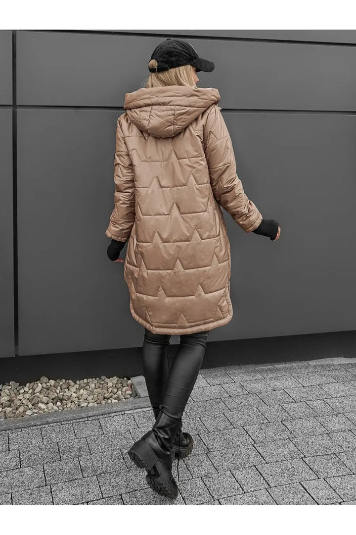 Lipina – Gesteppte Lange Kapuzenjacke