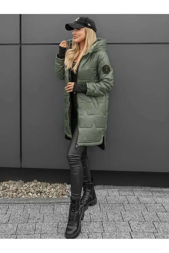 Lipina – Gesteppte Lange Kapuzenjacke