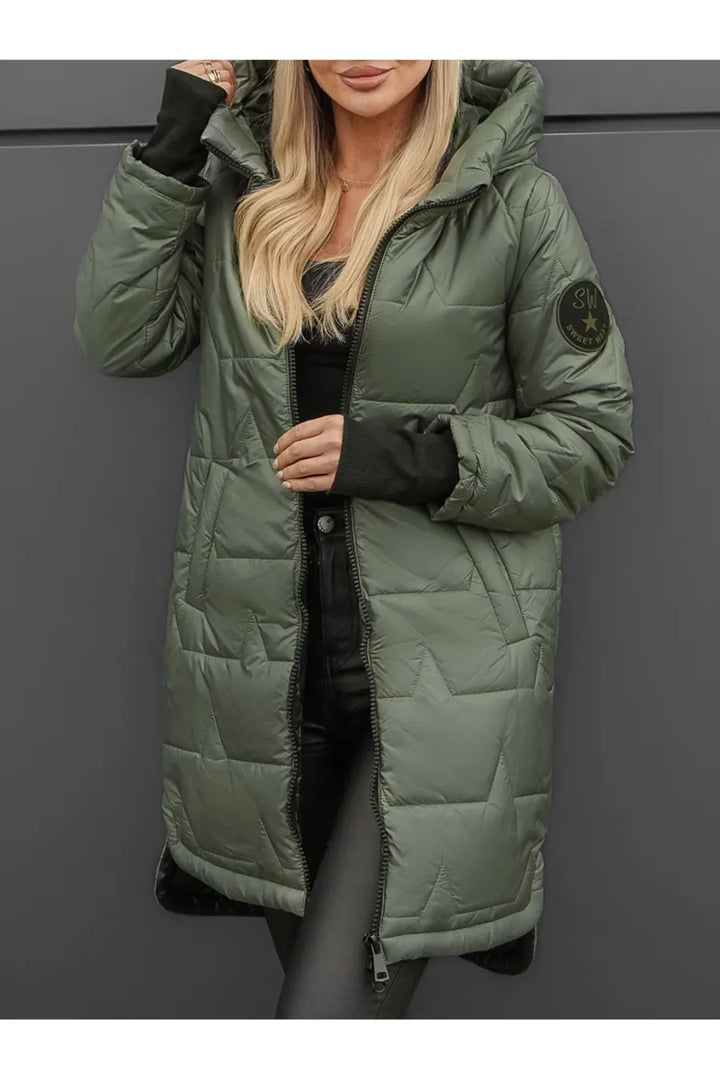 Lipina – Gesteppte Lange Kapuzenjacke