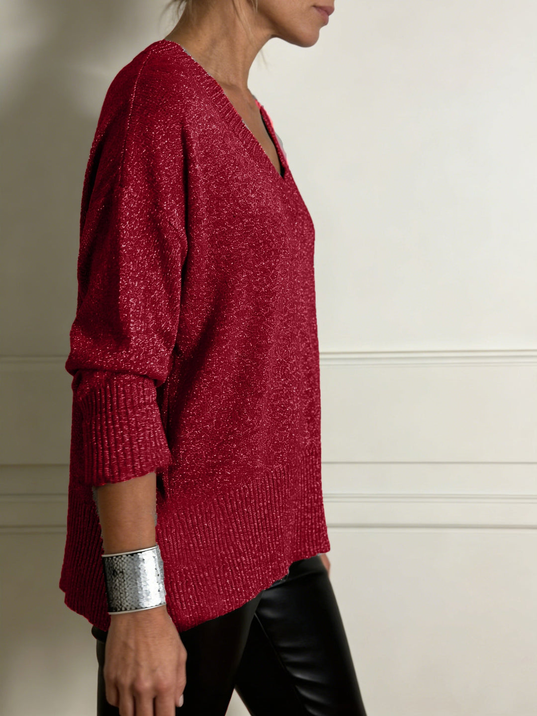 Healy – Strickpullover Mit V-Ausschnitt