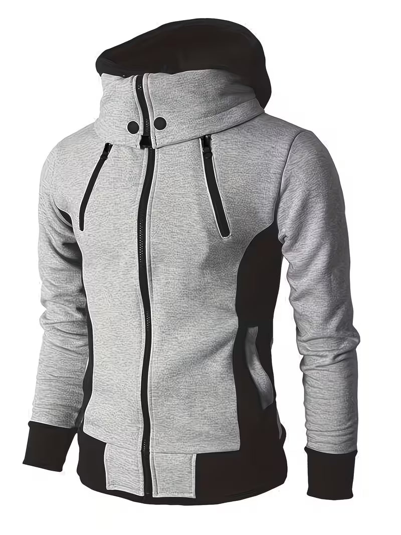 Griffiths – Langärmeliger Kapuzenpullover mit Viertel Reißverschluss