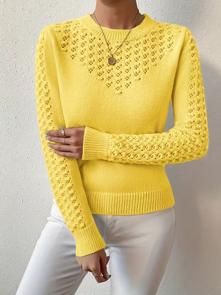 Shannen - Langärmeliger Strickpullover