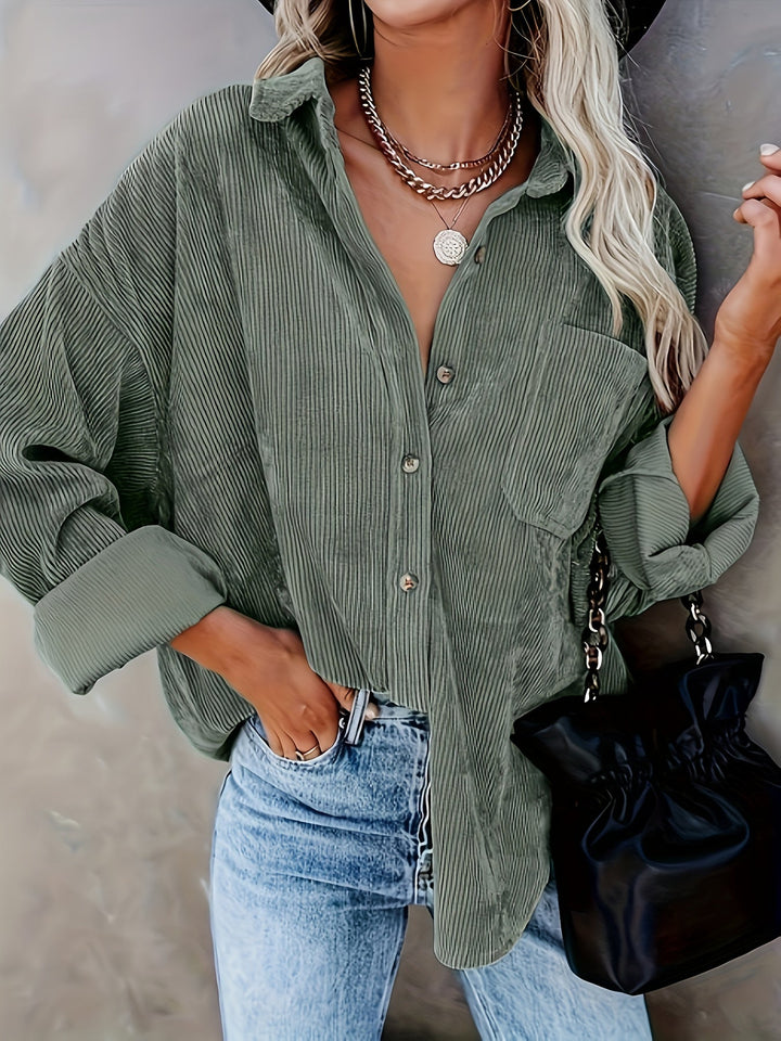 Gliosmar - Spring Long Sleeve Shirt With Pocket