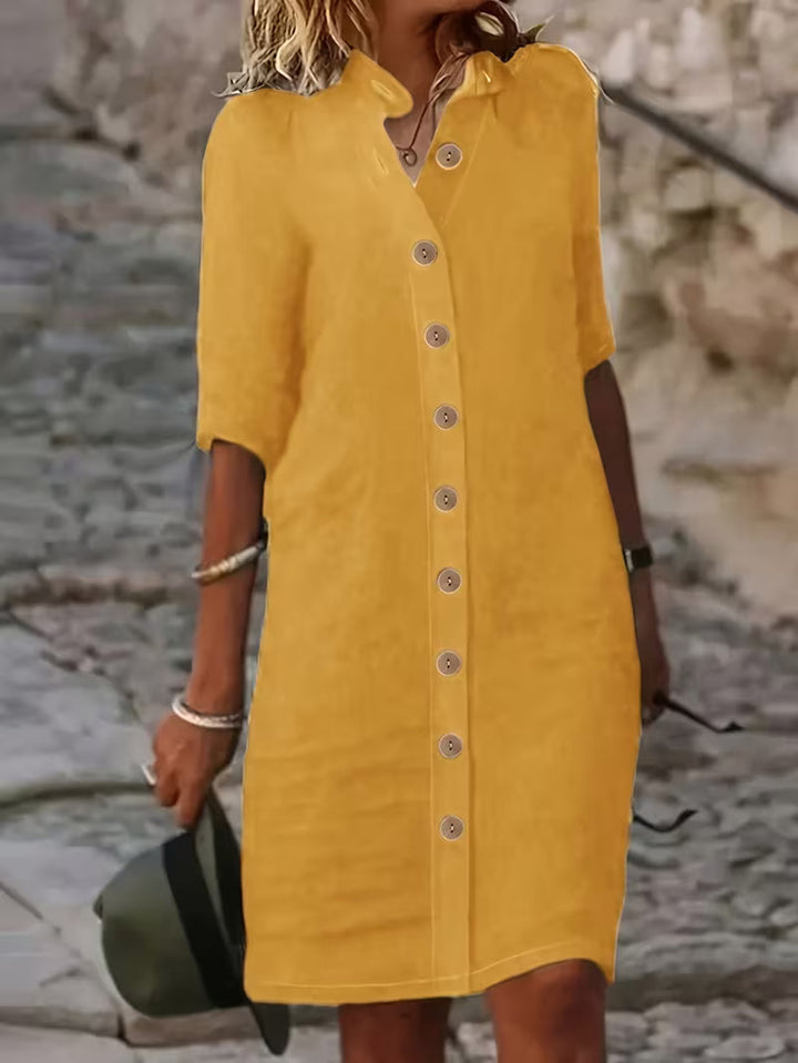 Keiniza – Kurzarm-Hemd Kleid