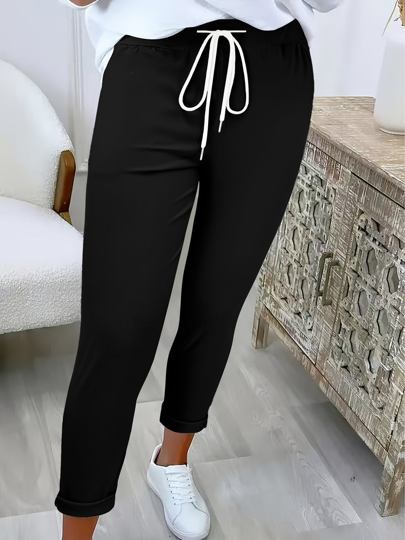 Jaimee - Bequeme Kordelzug Hose