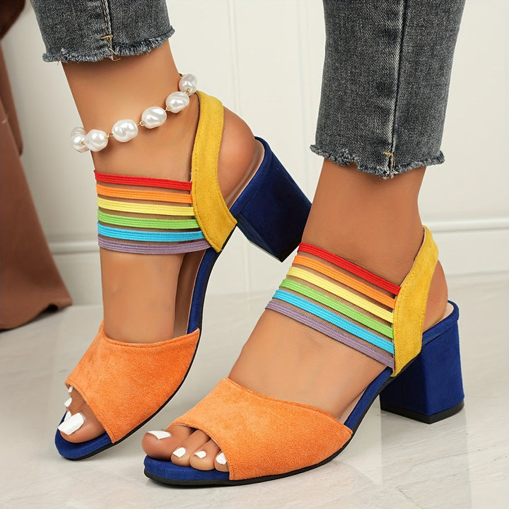 Aretha - Elegante Trendige Schuhe Mit Klobigem Absatz