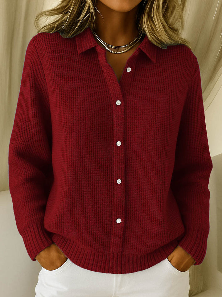 Nofar - Klassische Strickjacke Mit Knopfleiste