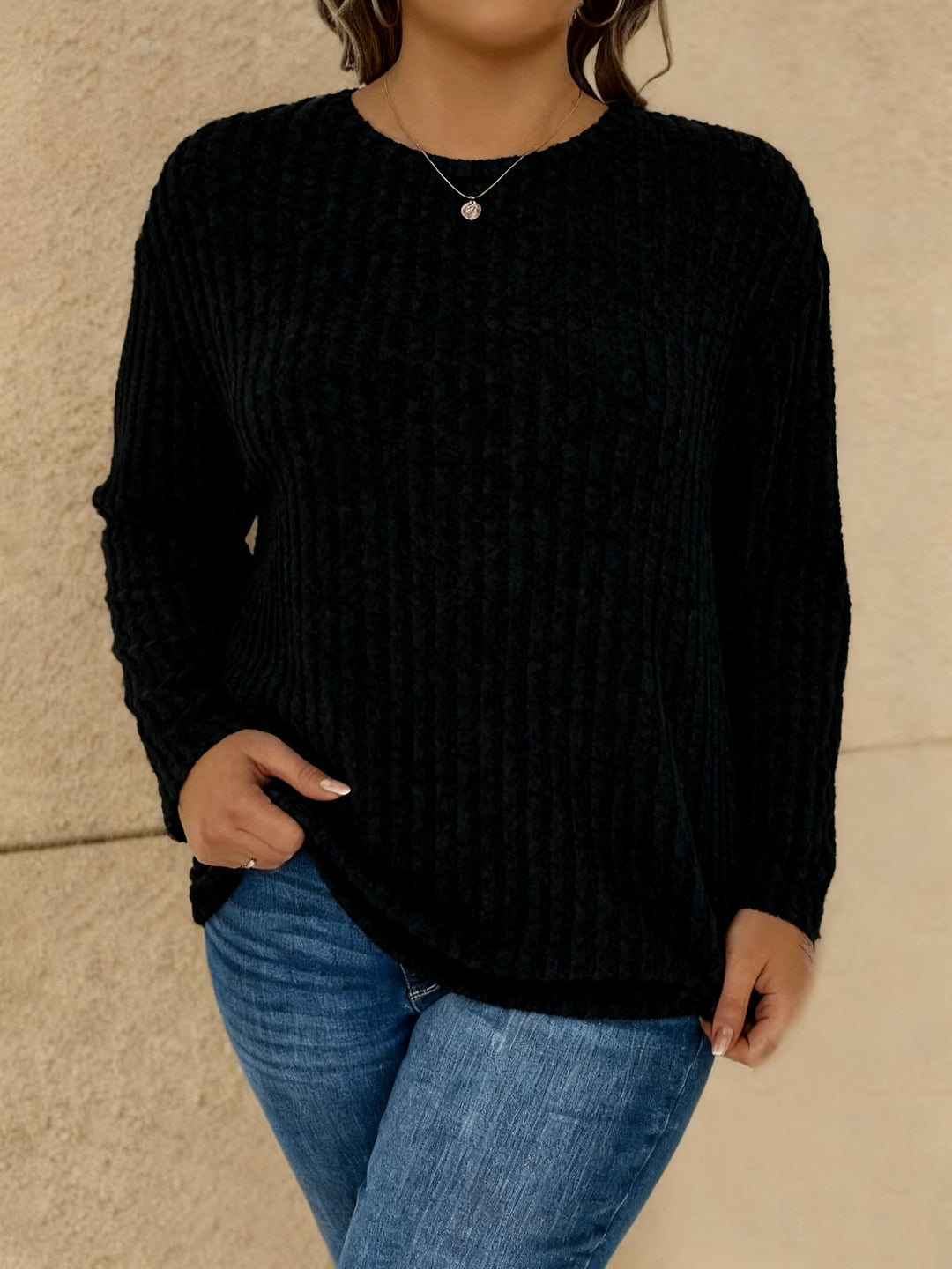 Katiya - Lässiger Locker Sitzender Pullover Mit Langen Ärmeln