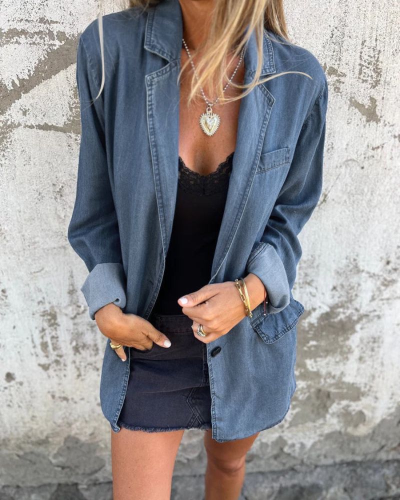 Romilda - Übergroße Denim Jacke