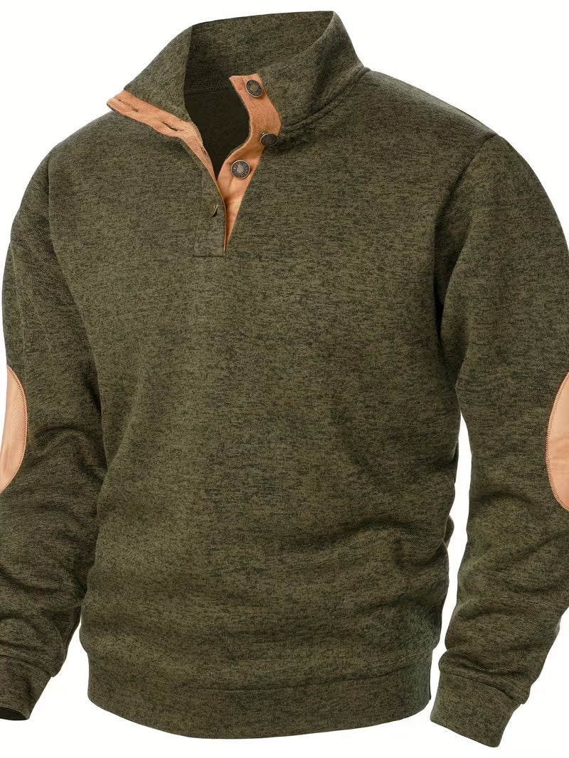 Kashyap – Sweatshirt mit Stehkragen Und Langen Ärmeln