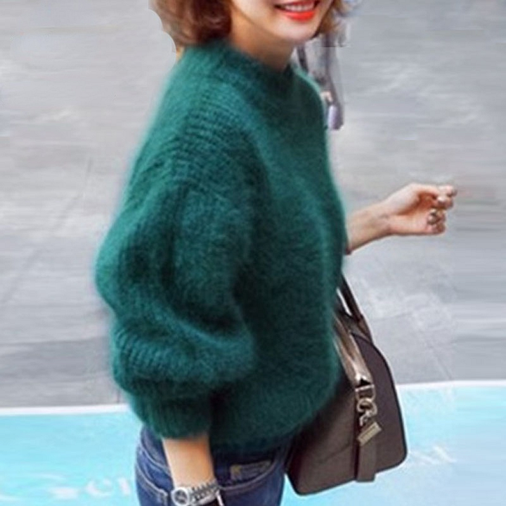 Kanita - Jahrgang-Strickpullover Aus Angora