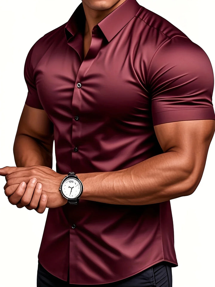 Ezra – Elegantes Schmal Geschnittenes Hemd Mit Knöpfen