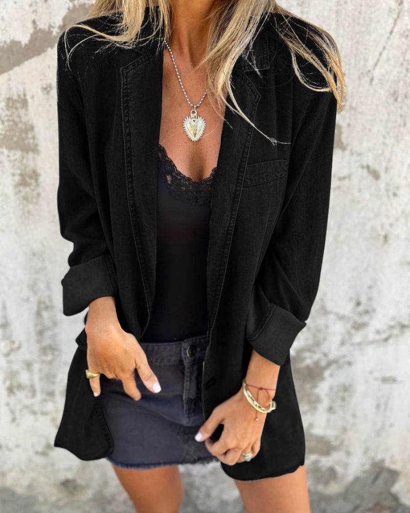 Romilda - Übergroße Denim Jacke