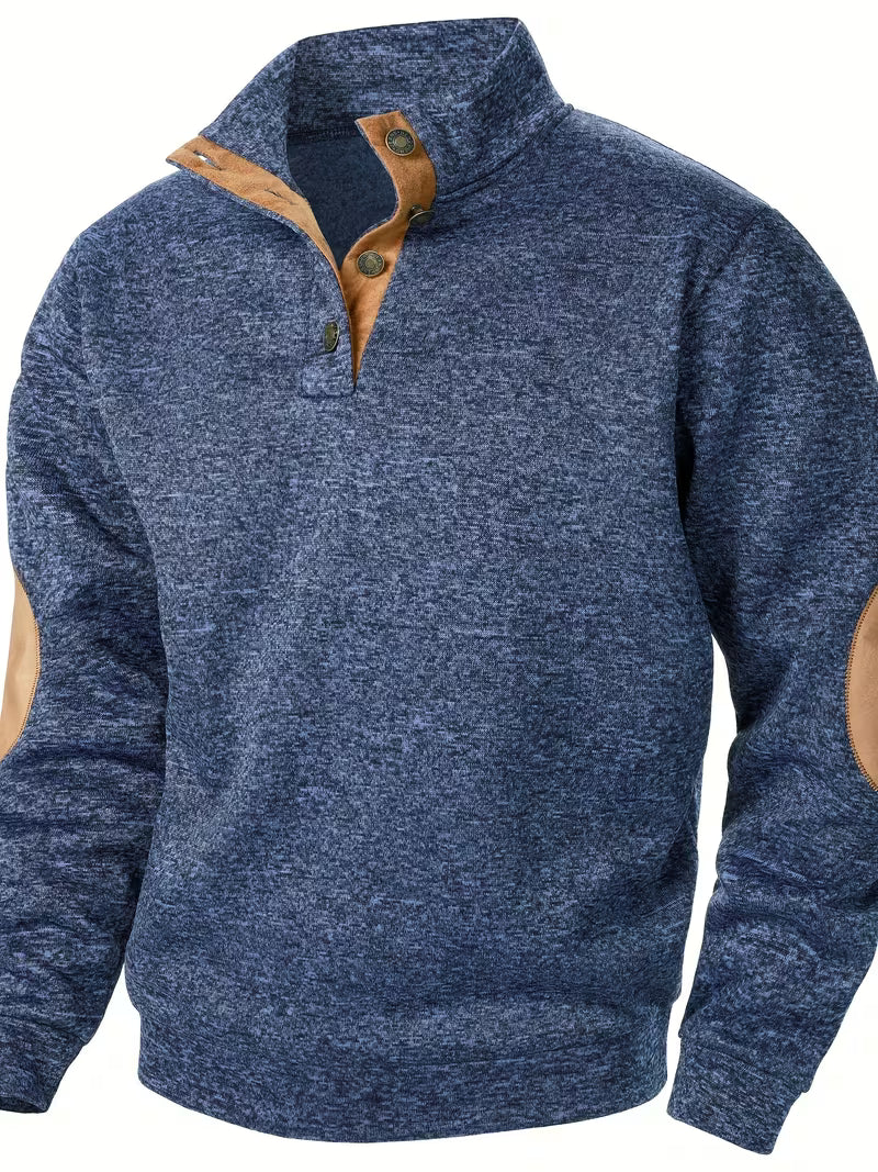 Kashyap – Sweatshirt mit Stehkragen Und Langen Ärmeln