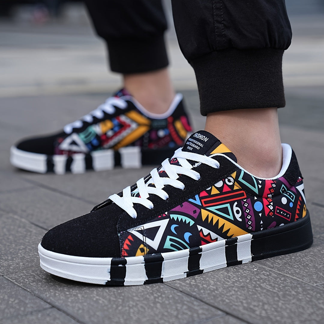 Nalson – Turnschuhe Mit Geometrischem Print Und Schnürung