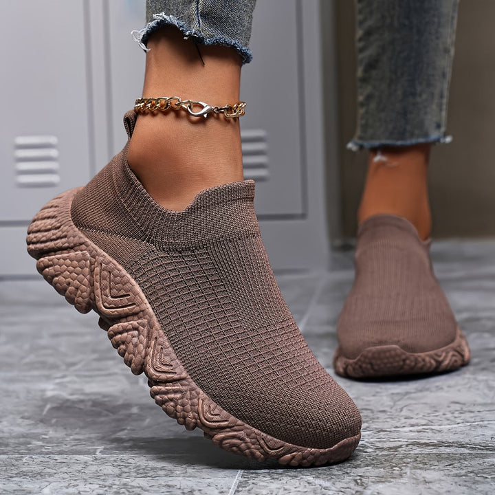 Elisha – Gestrickte Schuhe Mit Klobiger Sohle