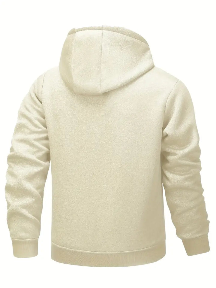 Helge - Lässiger Kapuzenpullover Mit Langen Ärmeln Und Reißverschluss