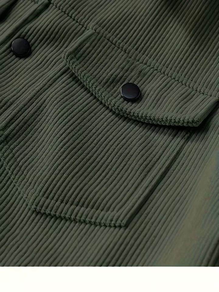 Matthaus – Cordjacke mit Kragen Und Pattentaschen