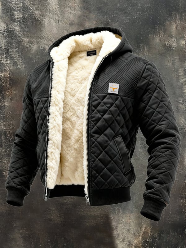 Gianluigi – Retro Strick Jacke Mit Tasche