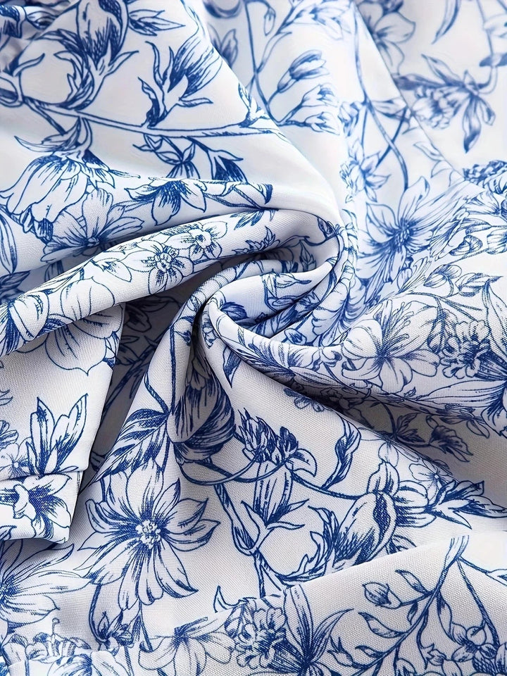 Ortagus - Blumiges Rüschenkleid