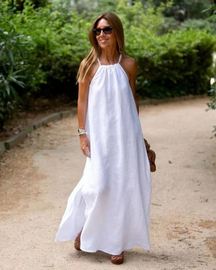 Galilea – Langes Kleid Aus Leinenmischung