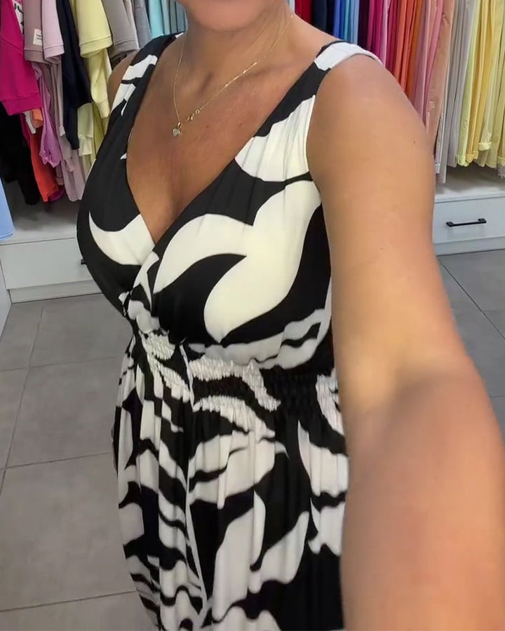 Kealia – Kleid Mit Blumenmuster Und Gesmokter Taille