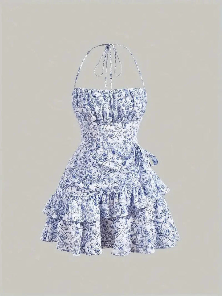 Ortagus - Blumiges Rüschenkleid