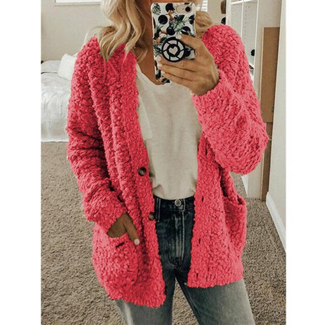 Dalavia – Langärmelige Strickjacke Mit Taschen