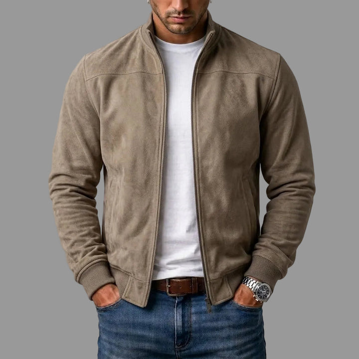 Brayden - Bomber Jacke Aus Wildleder