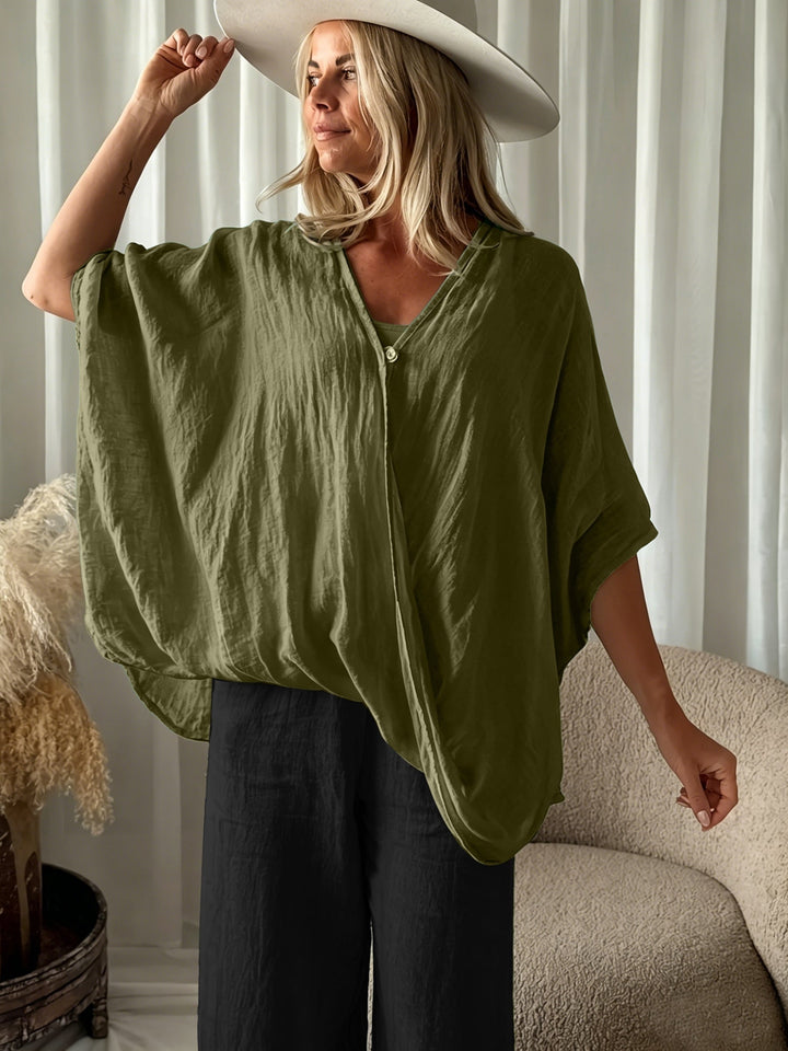 Winnie - Bluse Im Bohemian Stil Mit Weiten Ärmeln