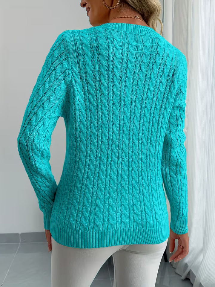 Lenea – Langarm Pullover Mit Zopfmuster