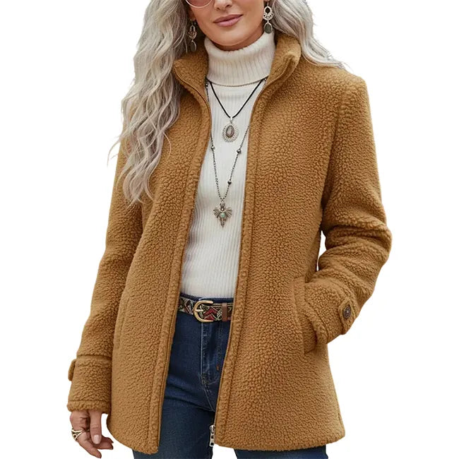 Elanne - Freizeit Jacke Mit Stehkragen