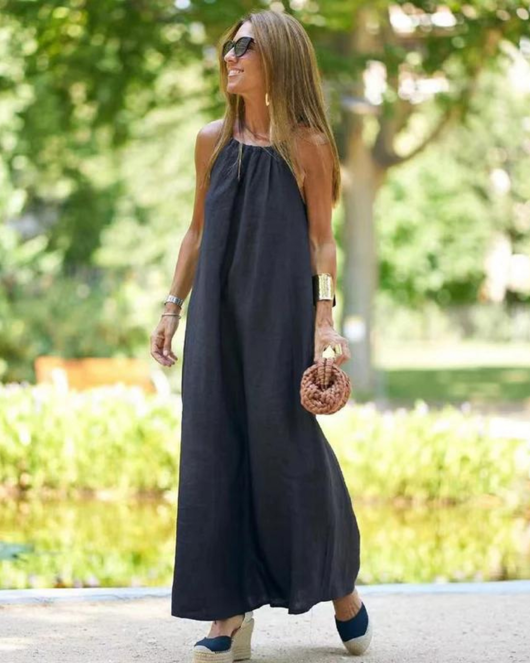 Galilea – Langes Kleid Aus Leinenmischung