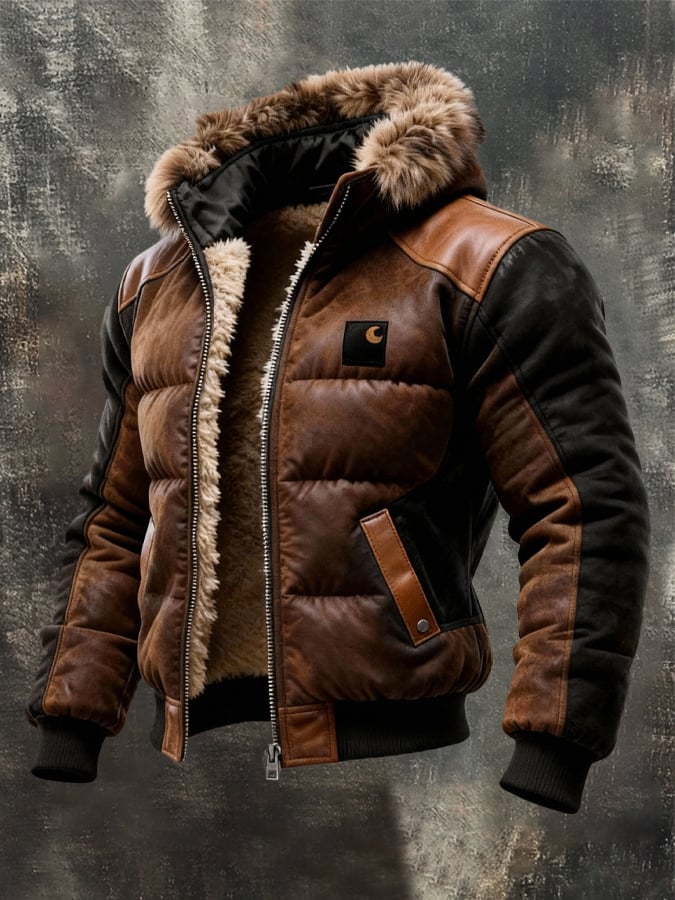 Patrik – Doppellagige, Wattierte Jacke Mit Kragen