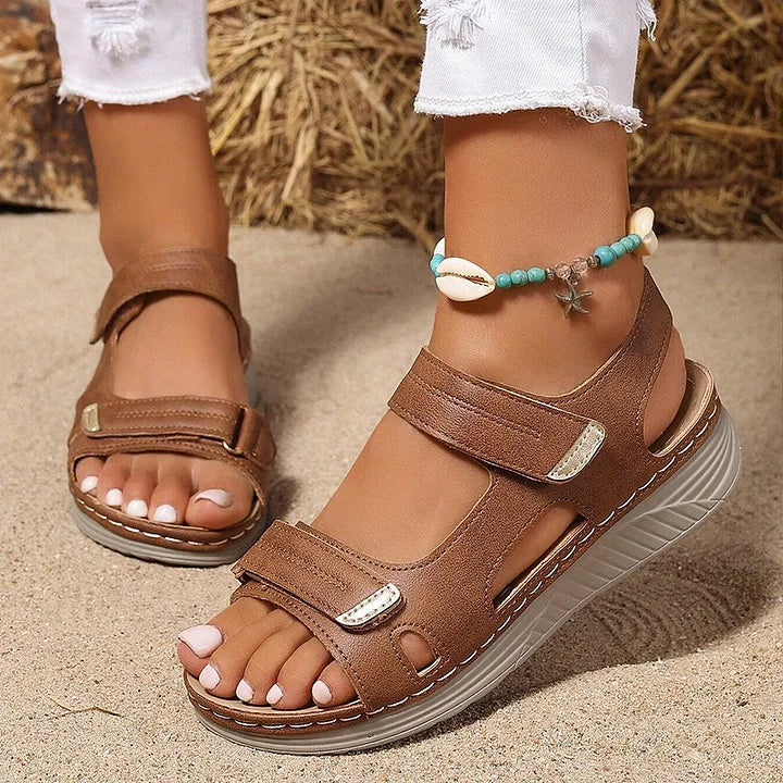 Astride - Orthopädische Leder Sandalen Mit Weichen Sohlen