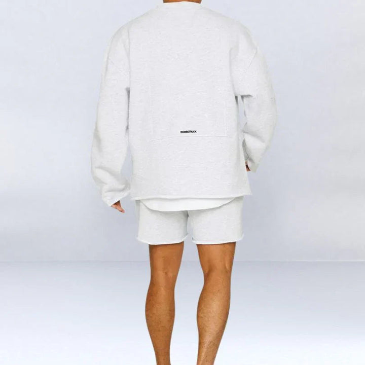 Leszek – Stilvolle Langarm Pulloverhemden Mit kurze Hose