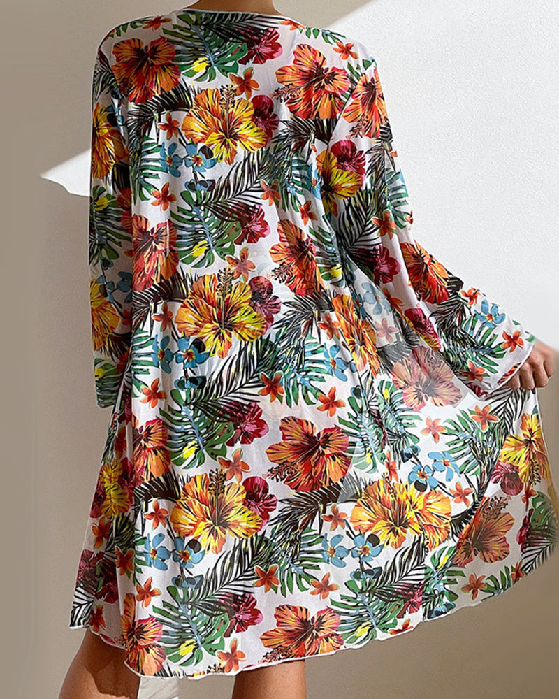 Vitoriya - Bikini Mit Blumen Tuch