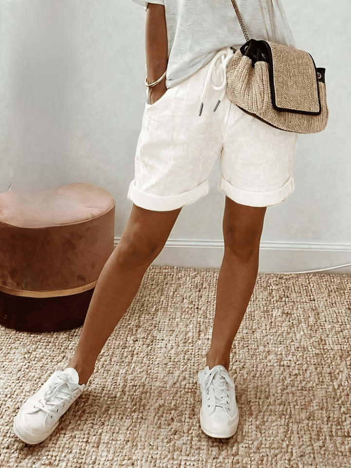 Keely - Bequeme Leinen Shorts