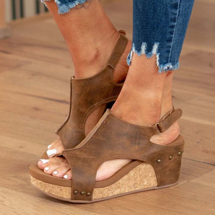 Makrina - Bequeme Sandalen Mit Keilabsatz