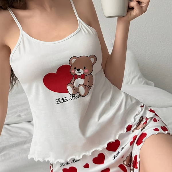 Josefina - Pyjama Set Mit Aufdruck