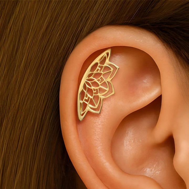 Mieko – Mandala Helix Ohrring