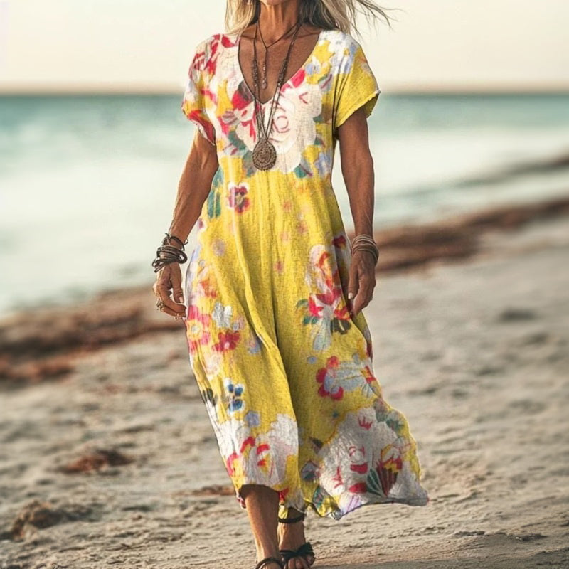 Neldae – Kleid mit Vintage Blumenmuster