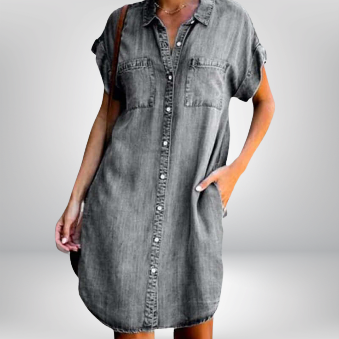 Agata – Lässiges Jeanskleid